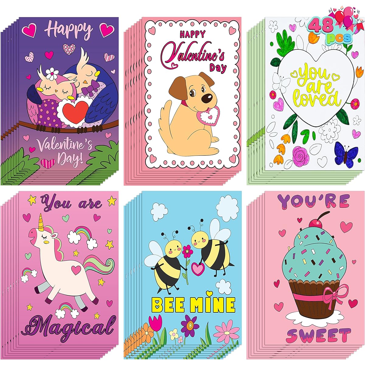 Coloring book set 48 pieces