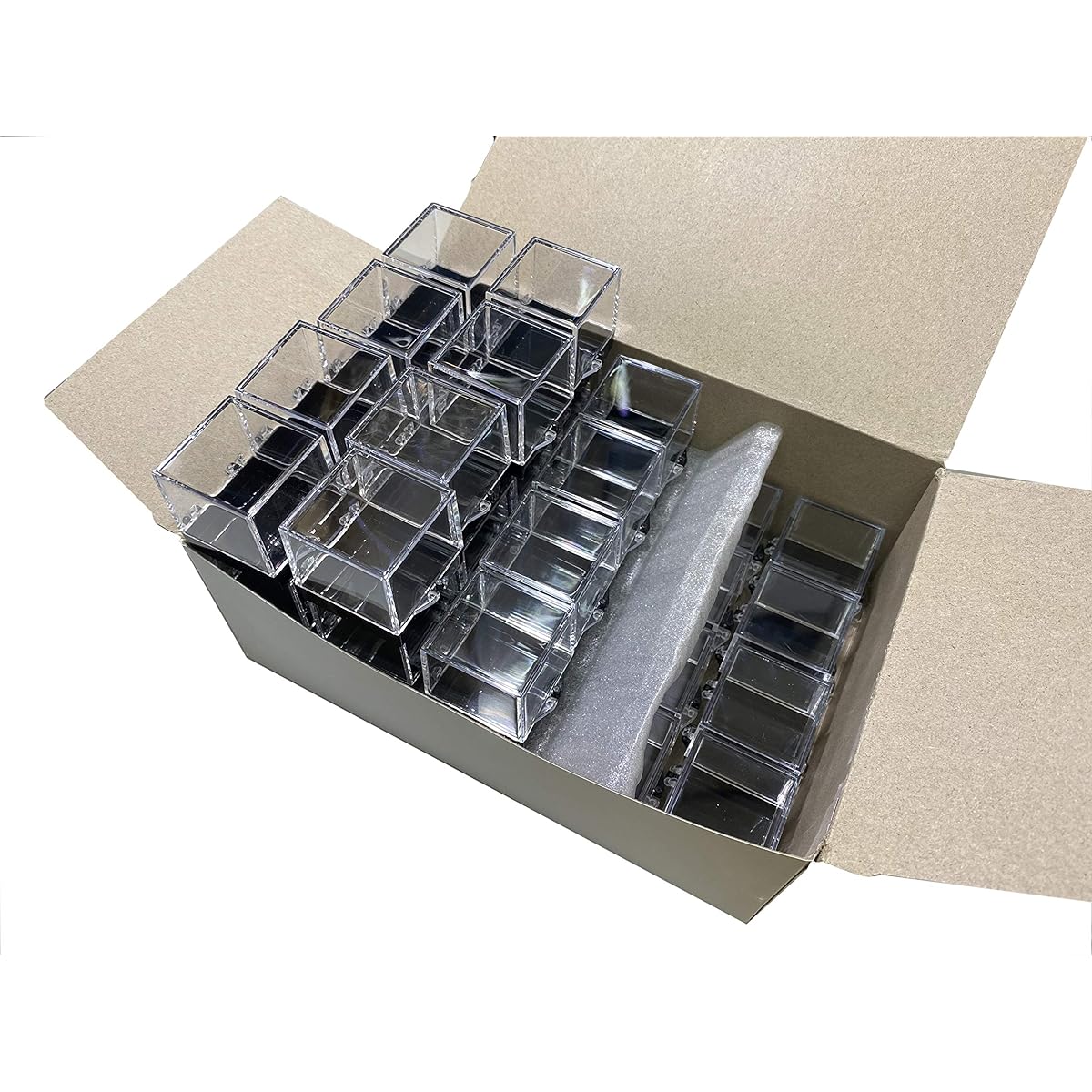 Mineral Case S Parky Case Specimen Case Storage Case Display Case 3.3x3.8*x3.6cm (*Including protruding parts) (40 pieces)