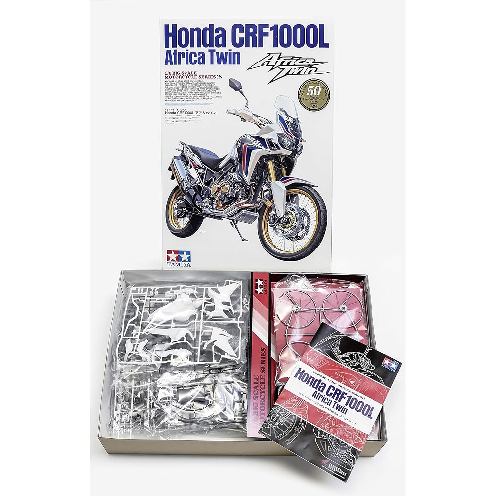 Tamiya 1/6 Motorcycle Series No.42 Honda CRF1000L Africa Twin Plastic Model 16042