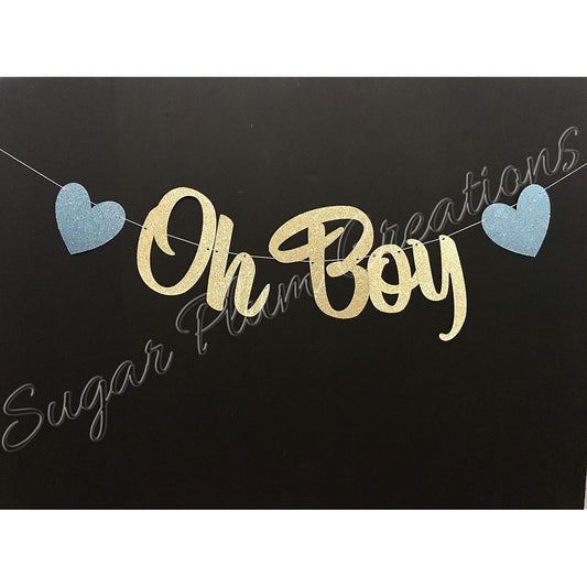 3 feet wide Oh Boy Banner