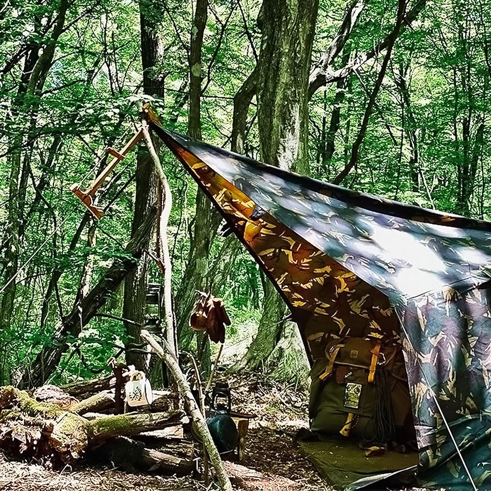 BUSHCRAFT SPAIN / Bushcraft Spain Oilskin Tarp Camo Limited Edition Limited Color [Domestic Genuine Product]