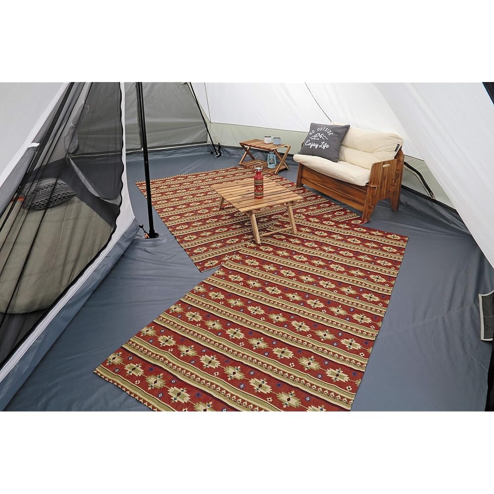 CAPTAIN STAG Rug Leisure Sheet Mat Rug Mat Storage Bag Included