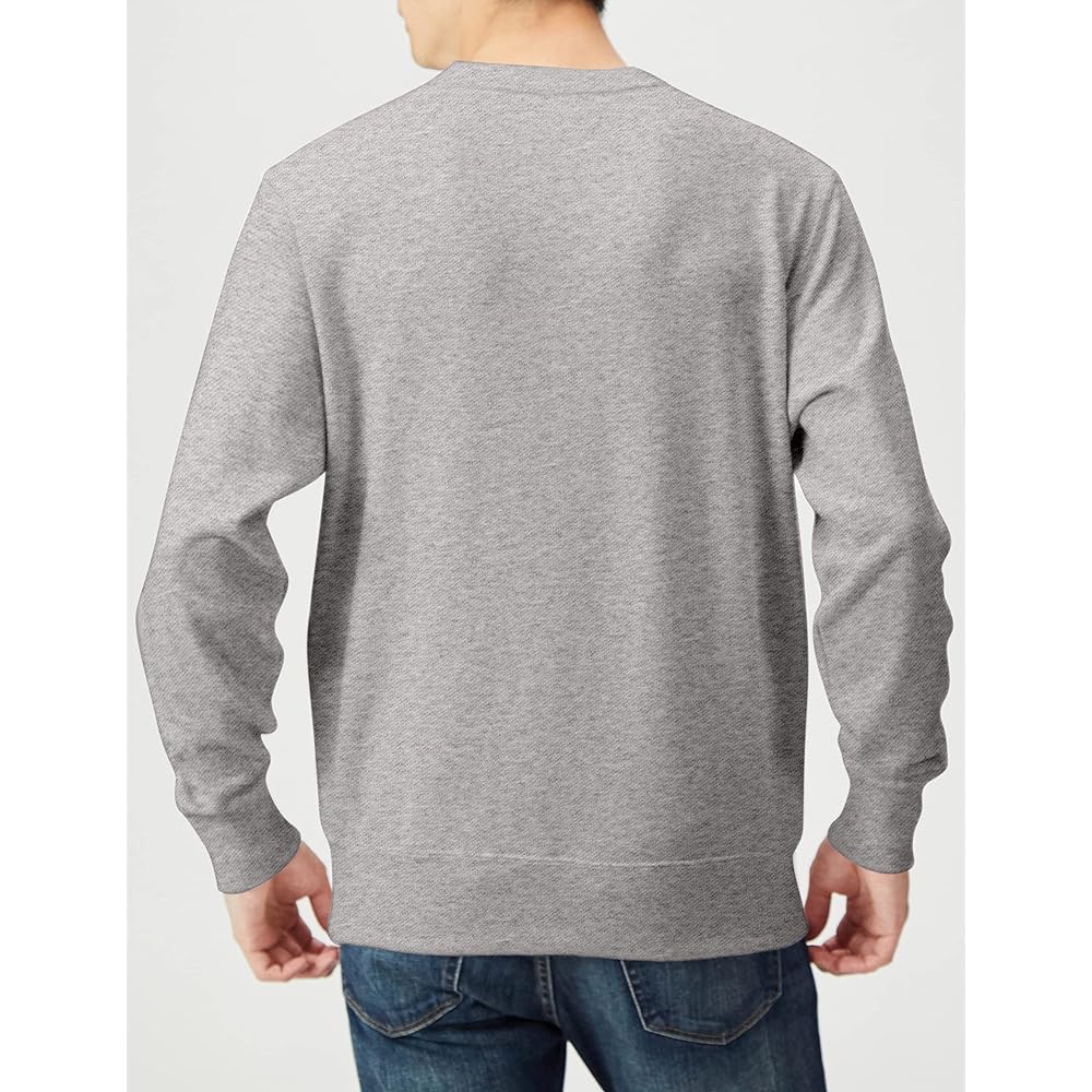 [Champion] Sweatshirt, Long Sleeve, Fleece, Round Neck, Script Logo, Crew Neck Sweatshirt, C8-W043Z Men's