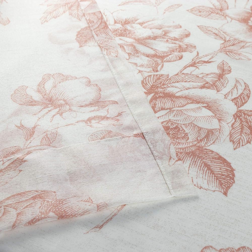 KAWASHIMA SELKON TEXTILES Lace Curtain Red 100x198cm 2 Pieces Washable UV Protection Flame Retardant