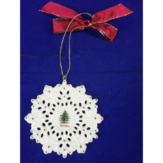 Spode Christmas Ornament Snowflake