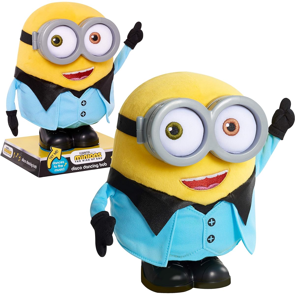 Minions Fever Dancing Disco Bob Plush Toy MINIONS THE RISE OF GRU Minion Figure
