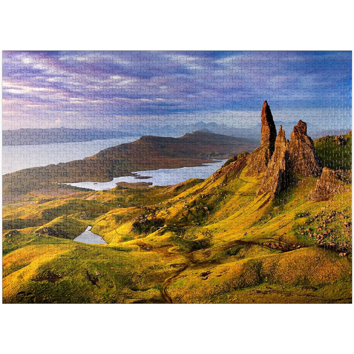Old Man of Storr Sunrise Isle of Skye Scotland - Premium 1000 Piece Jigsaw Puzzle for Adults