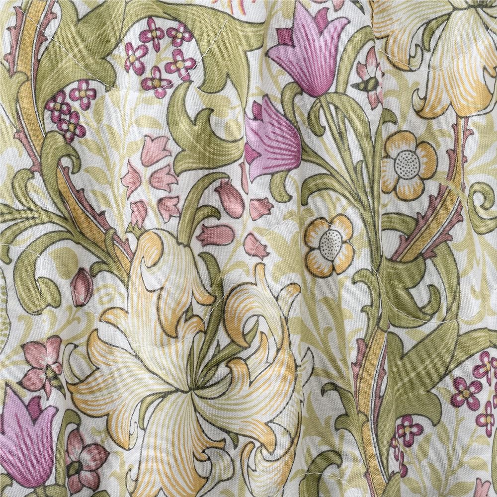 nishikawa [Nishikawa] Morris Gallery Soft Gauze Blanket Single Washable 100% Cotton Soft Golden Lily Green FR03103001