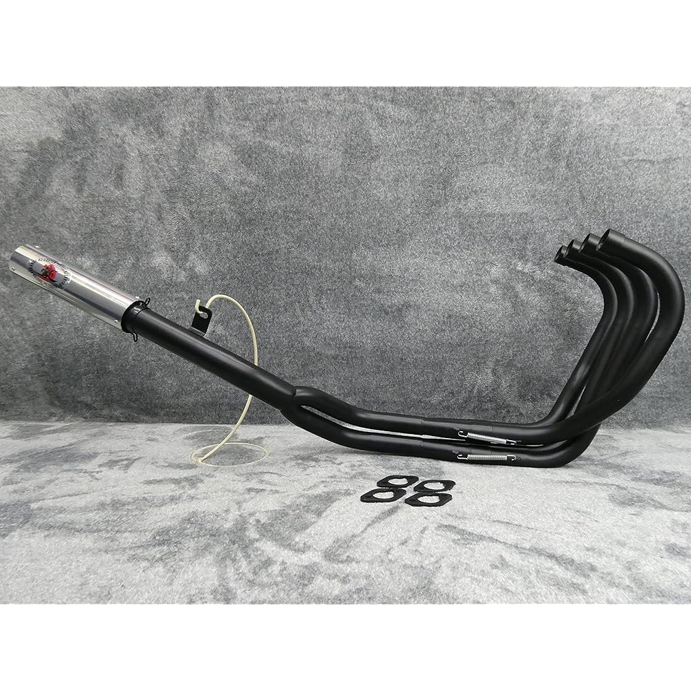 ZRX400 Muffler / ZRX400Ⅱ Early Late Kawasaki Kawasaki Australia Plated Iron Pipe ([Australia] Ganimata Muffler Black)
