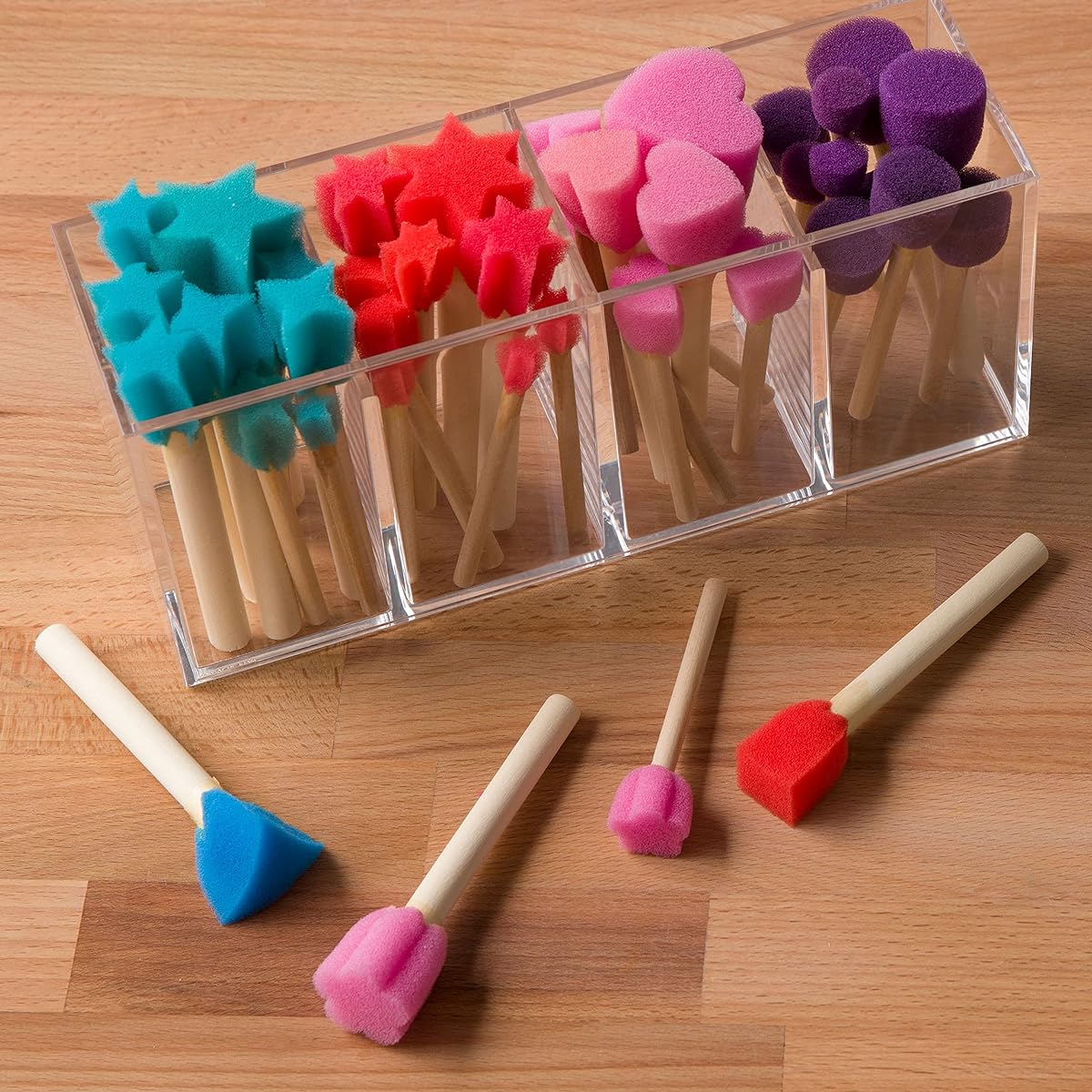 Craft Smart® Foam Shape Brush Set 3 Pack 95ct 285 Pieces Total