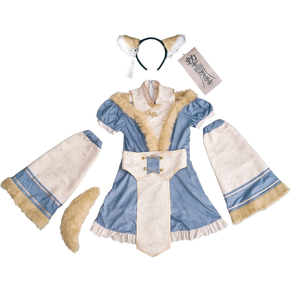 Clearstone Dusty Confit Cosplay Halloween Fox Jiangshi Jiangshi Fox Women's Blue Costume Fancy Dress Costume