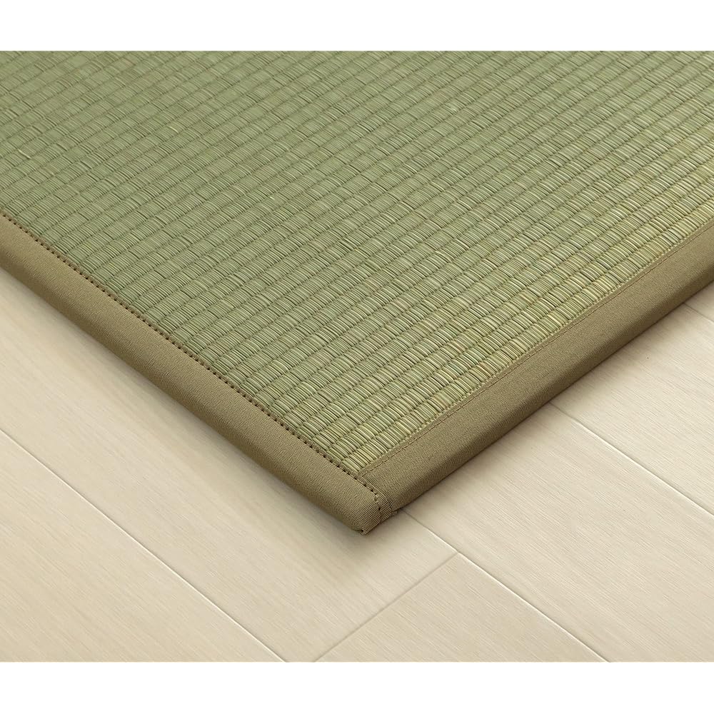 Ikehiko Rug, Standing Tatami, Igusa, Single Item, Anti-Mite, U Tatami, Green, Approx. 82 x 82 x 1.8 cm, Made in Japan, Japanese, Modern, Lightweight, Easy, Suppresses Mite Growth #1111530010201