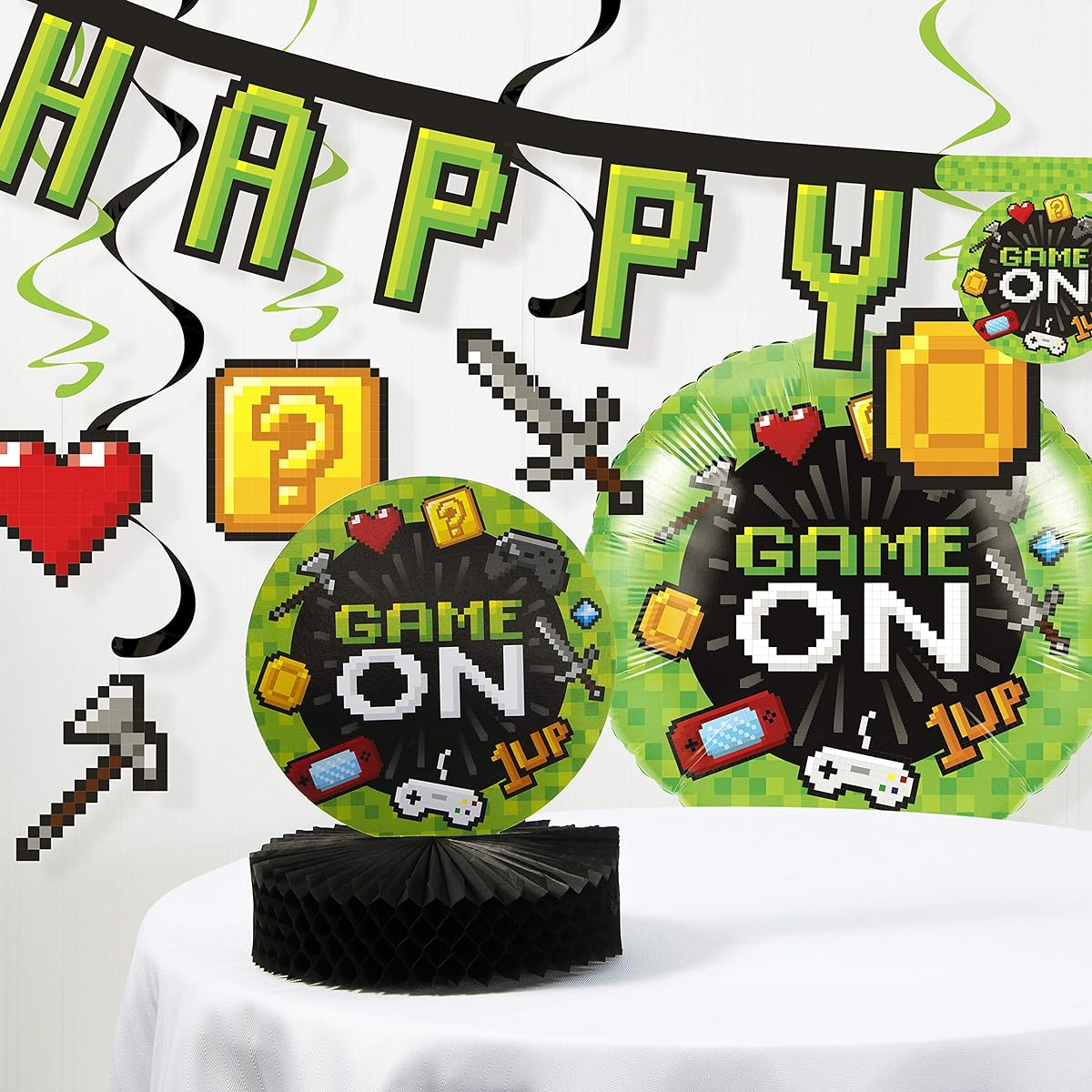 Video Game Party Birthday Decorations Kit
