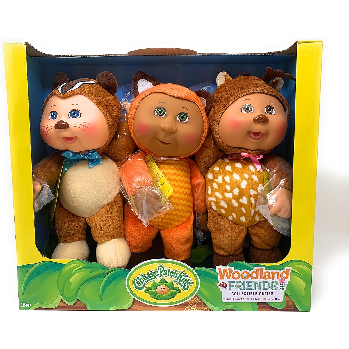 Cabbage Patch Kids Collectibles Cuties Woodland Friends 3 Pack