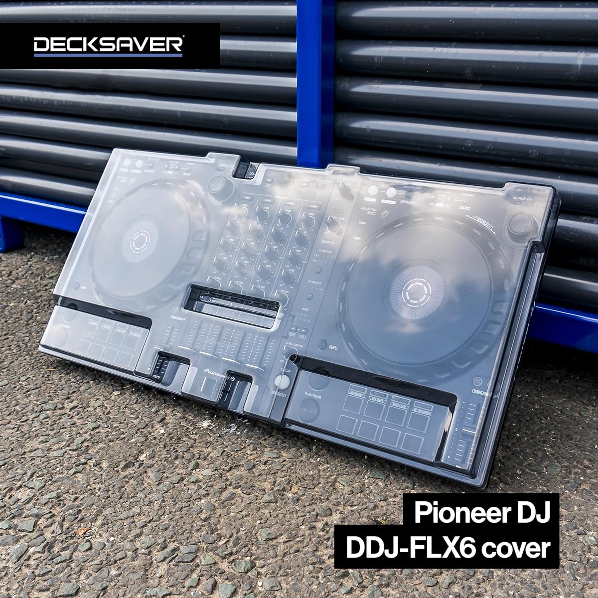 DECKSAVER Cover Pioneer DJ DDJ-FLX6 & DDJ-FLX6-GT (DS-PC-DDJFLX6), Smoke/Clear, Travel, Unique