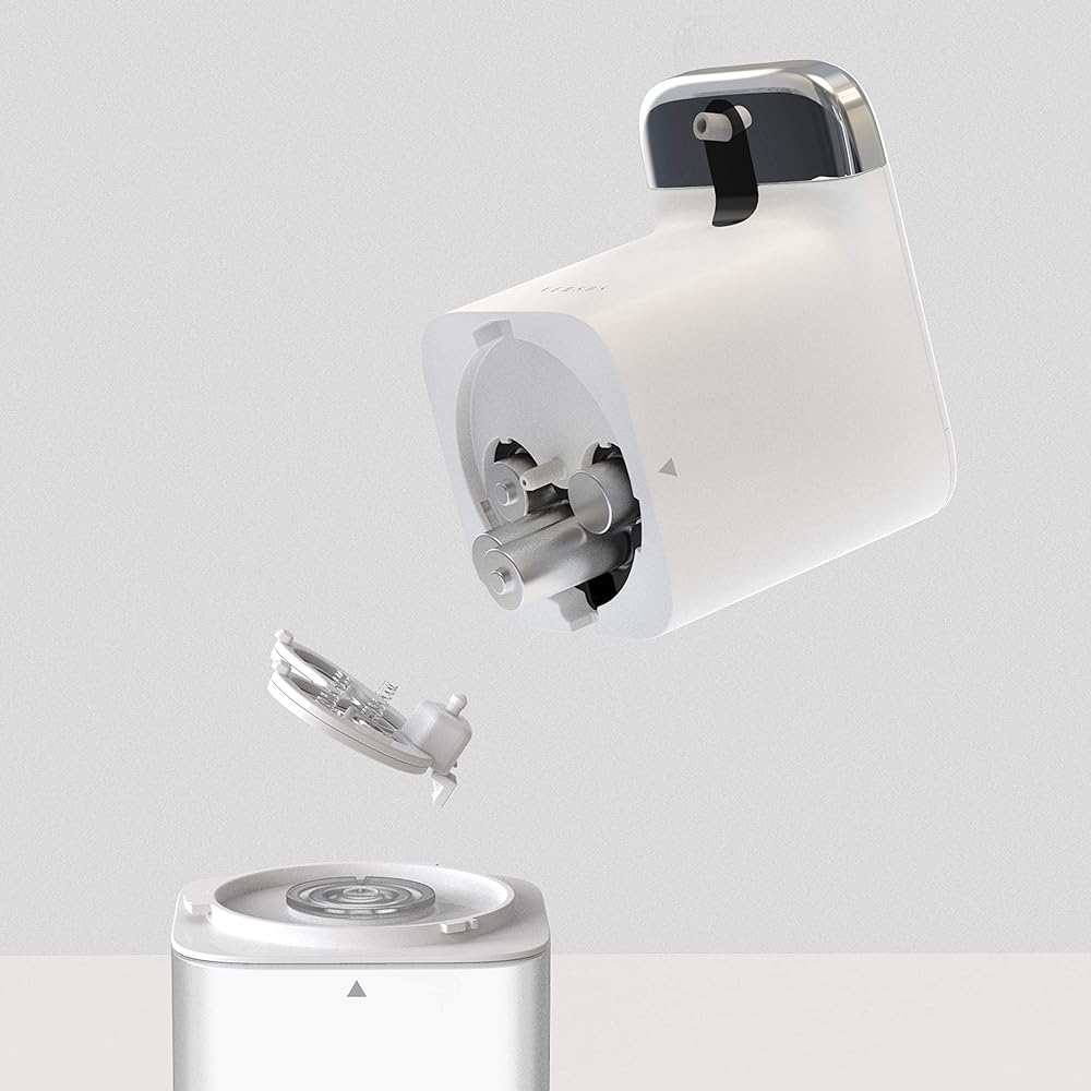 VERSOS Auto Foam Dispenser Soap Dispenser Large Capacity 450ml 2 Level Adjustment Automatic Foam Hand Soap (White)