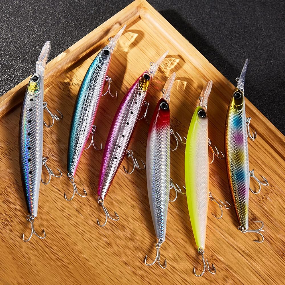 [Seiran Lure] Sea Bass Lure Flounder Sinking Minnow 125S 125mm 27g Set 2022 New LOT Arrival Wire Center of Gravity Moving Type Tungsten Weight Built-in Long Throwability Blue Fish Sea Bass