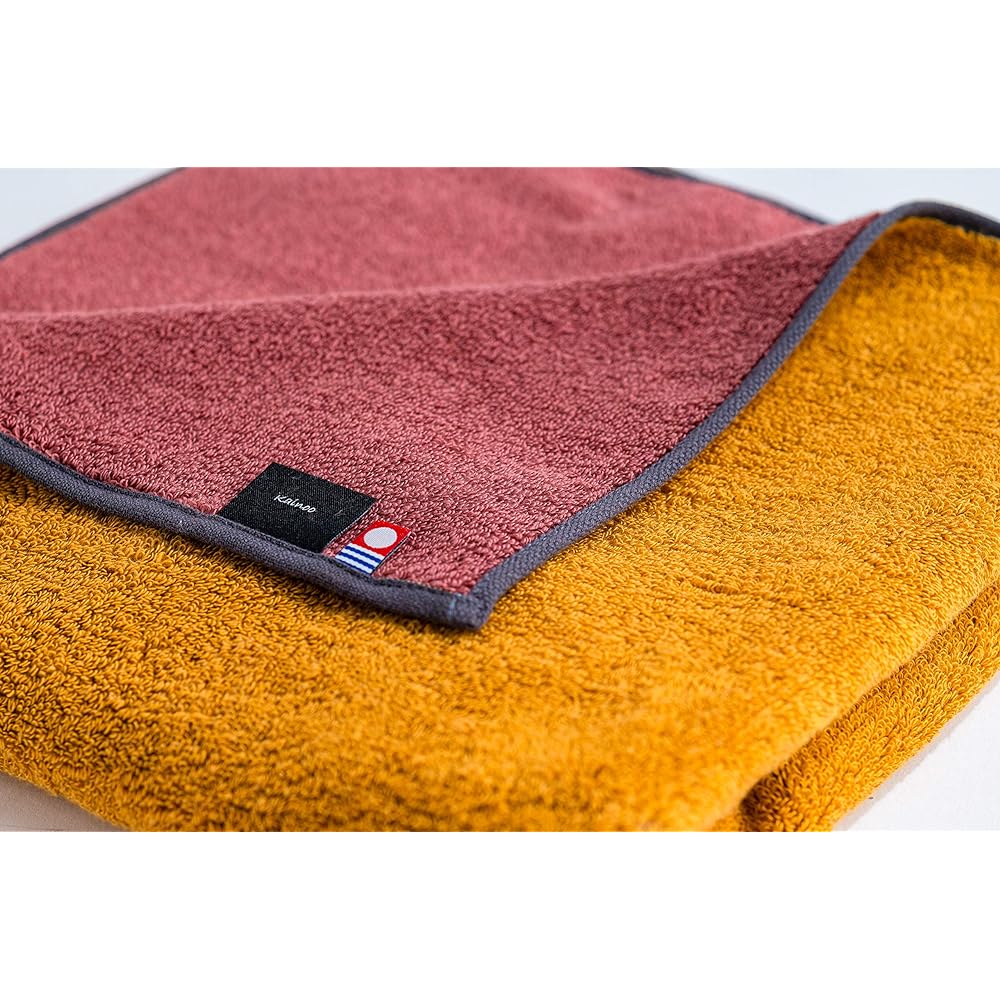 Imabari Towel Traditional Japanese Colors Face Towel Set of 5 Colors 34cm x 85cm Made in Japan Luxury Imabari Gentle Touch 100% Cotton 100% Cotton Reversible Set of 5 Camping