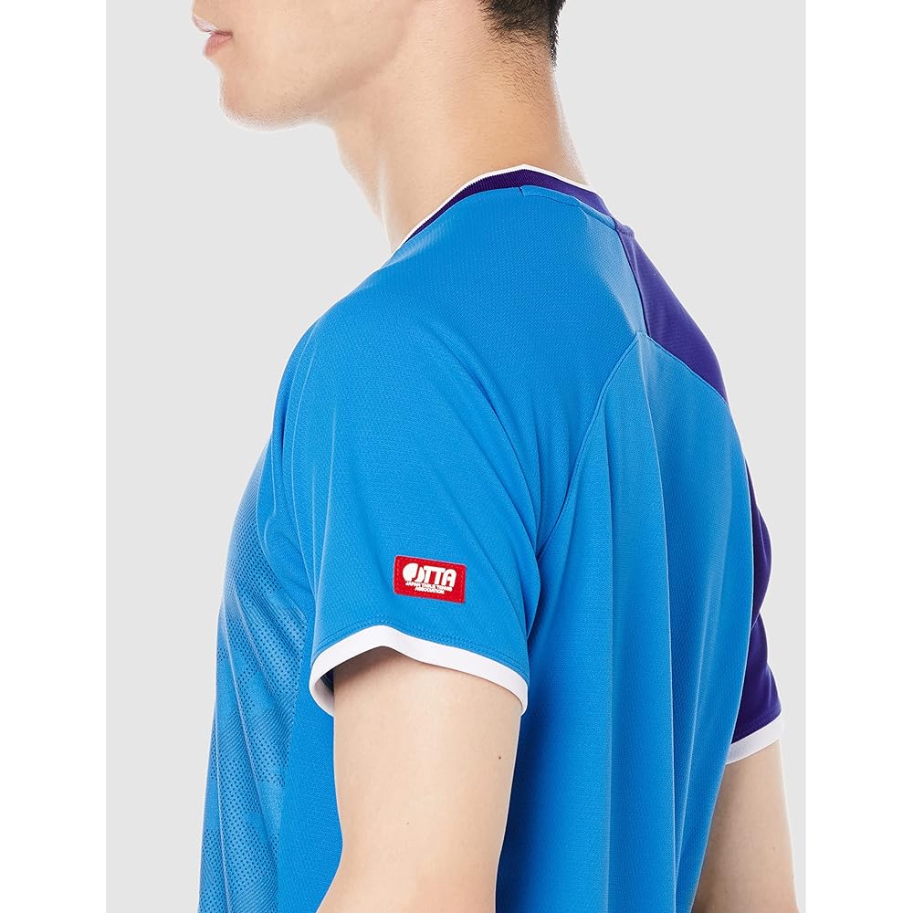 [Mizuno] Table Tennis Wear Game Shirt V-Neck Sweat Absorbent Quick Drying Dynamotion Fit JTTA Officially Approved 82JA2101