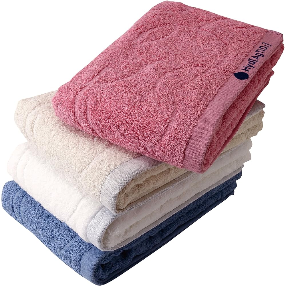 Hydro silver titanium(R) drop color +4 bath towel beige