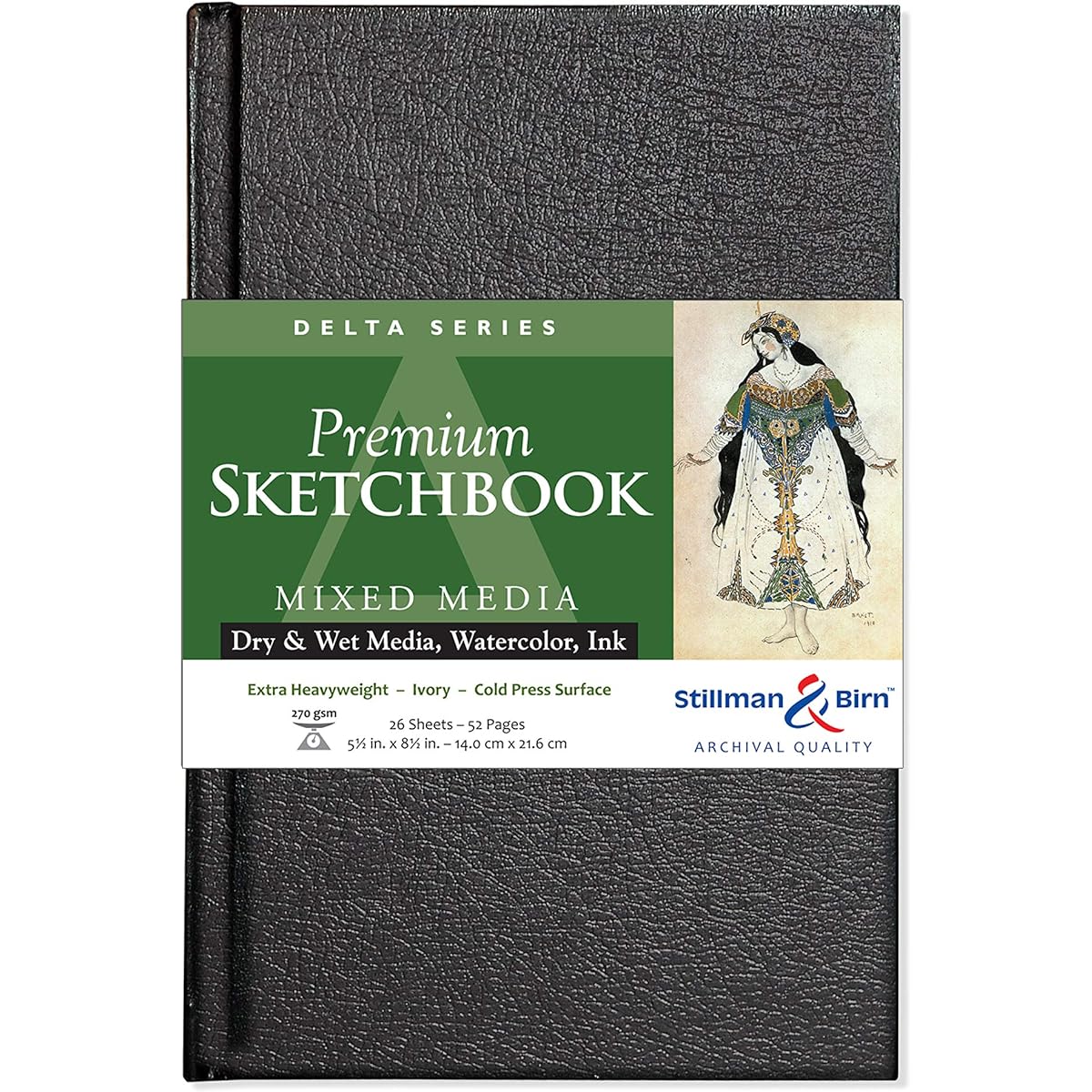Delta Hardbound Sketchbook 5.5X8.5 by Stillman & Birn