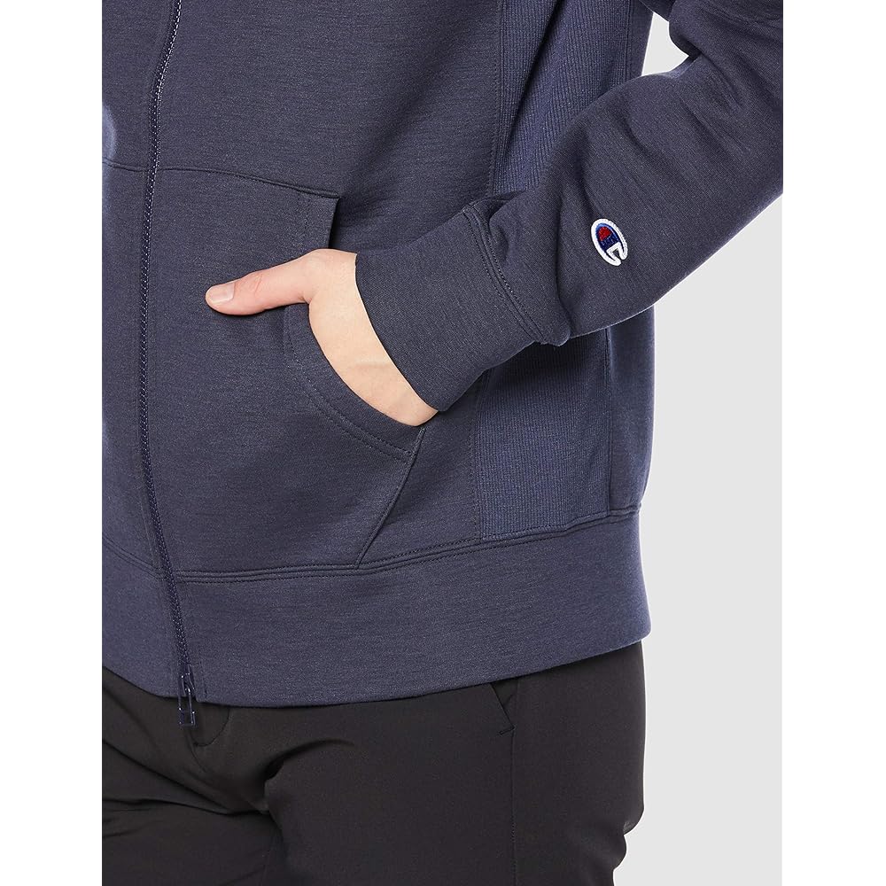 [Champion] Hoodie, Breathable, Stretch, One Point Logo, Zip Hoodie, Golf, Men's C3-TG102