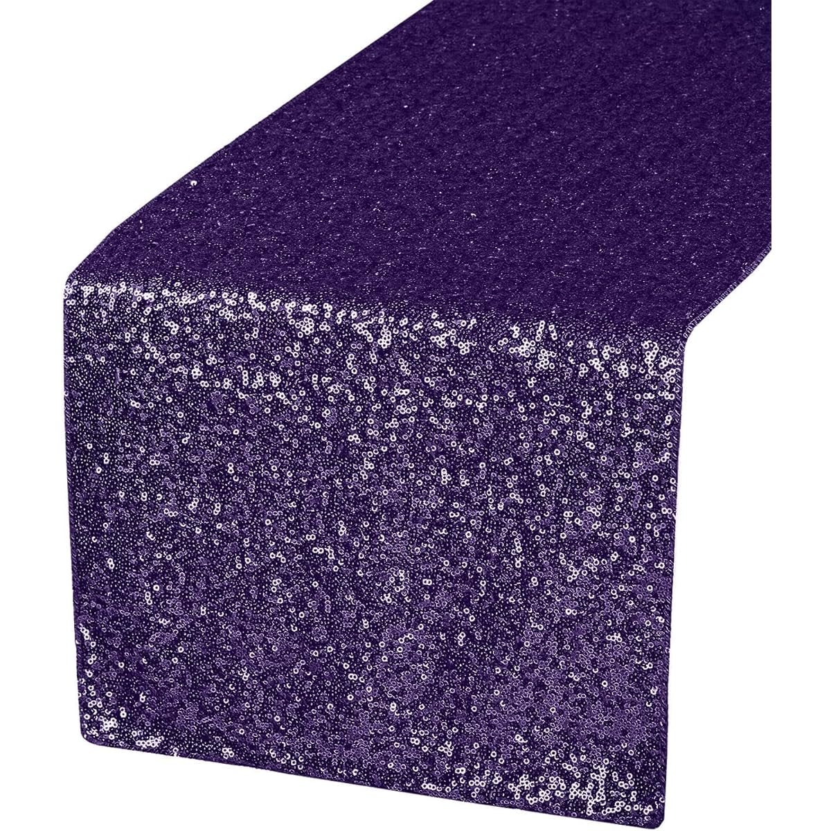SARVAM FASHION Sequins 12" x 108" Table Runner Party Wedding Bridal Baby Shower Event Decoration - (Pack of 1) Purple