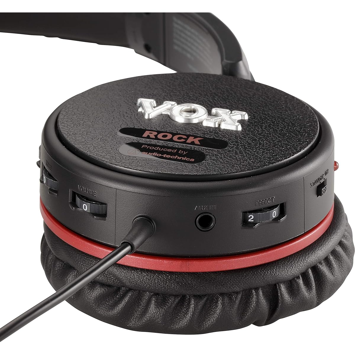 VOX Headphones with built-in guitar amplifier VGH-ROCK Plug in directly to guitar Perfect for personal practice Battery operated