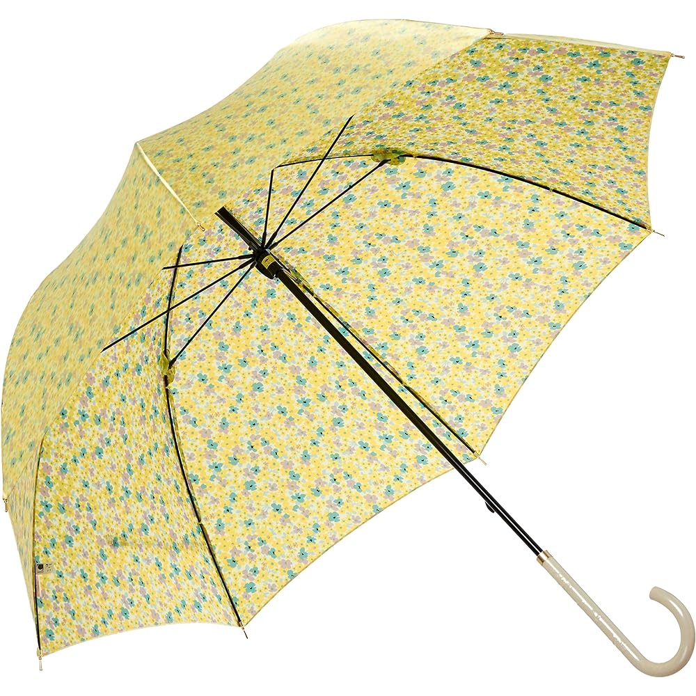 [Moonbat] PAUL & JOE (Paul & Joe) Small Flower Pattern Umbrella Long Umbrella with Logo Simple Stylish Flower Cute Gift Women's Beige 21-113-10595-00 Rib Length: Approx. 60cm