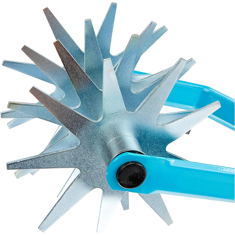 GARDENA Earthen Raiser with 4 Star-shaped Wheels Combi System Turquoise 14cm Width 3196-20