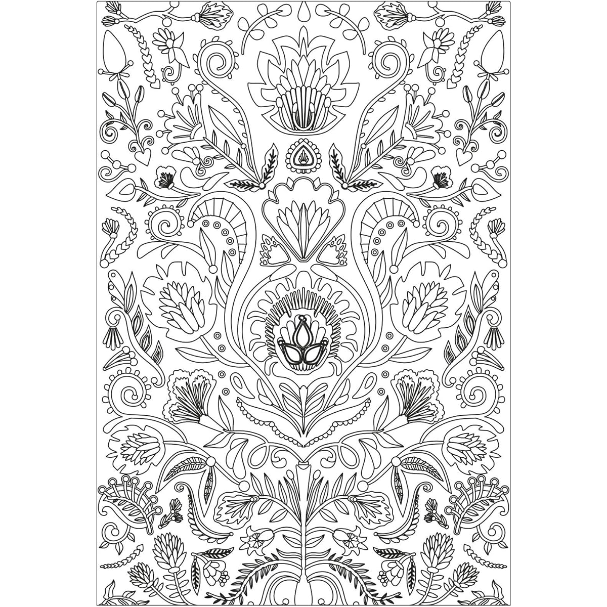 Sizzix 3D Impresslits Embossing Folder 664527 Folk Doodle Jessica Scott One Size Multicolor