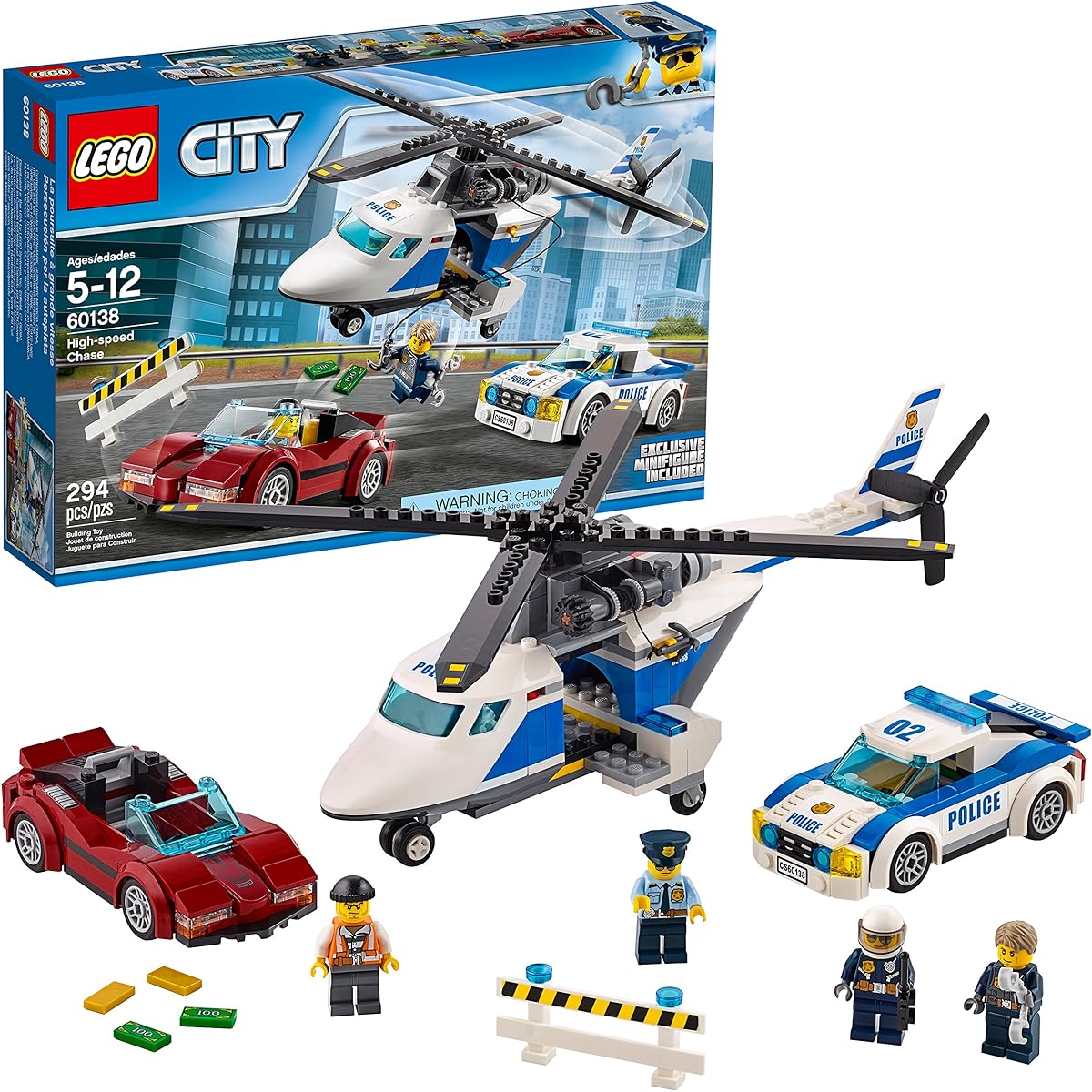 LEGO City Police High-Speed Chase 60138 Building Kit