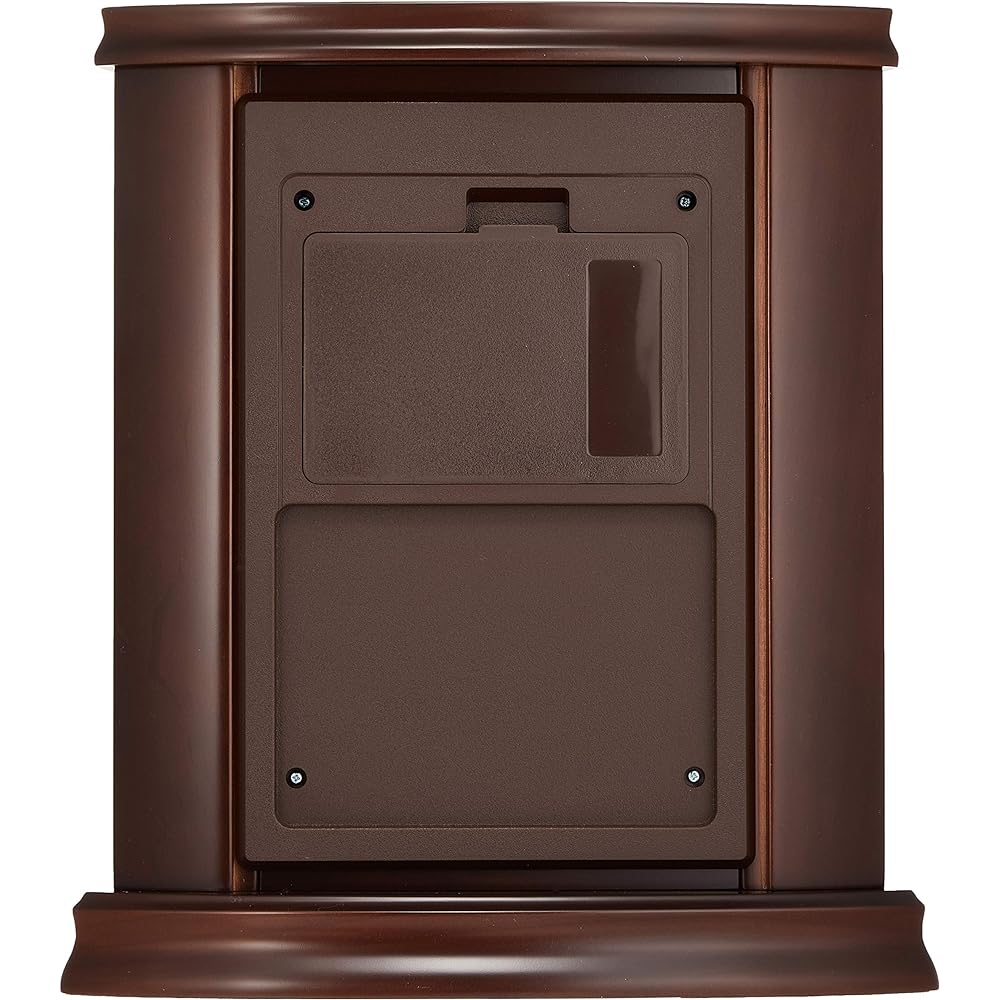 Seiko Clock Table Clock Radio Analog Rotating Decoration Wooden Frame Dark Brown Wood BY233B SEIKO