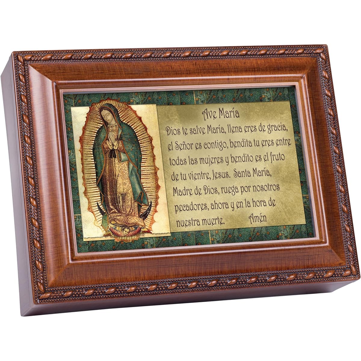 Ave Maria Cottage Garden Beautiful wood-grained traditional music box Playing Ave Maria