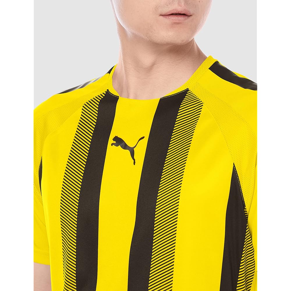 PUMA 705152 Men's Soccer Shirt TEAMLIGA Striped Game Shirt