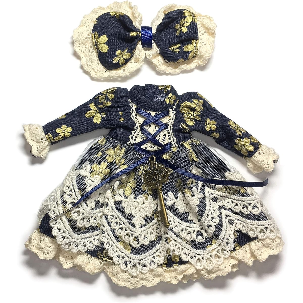 Blythe 1/6 Doll Outfit Clothes Royal Dress Warranty Included (Blue)