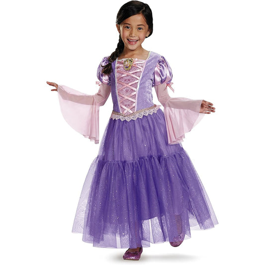 [Disguise] Halloween Rapunzel Cosplay Costume for Kids and Toddlers, Dress, 2016 Deluxe Edition, Disney Princess Costume Goods