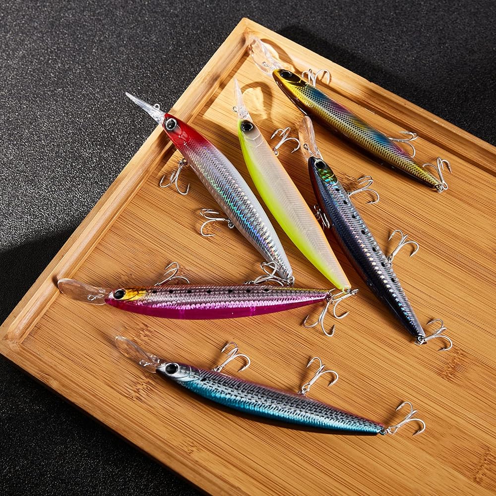 [Seiran Lure] Sea Bass Lure Flounder Sinking Minnow 125S 125mm 27g Set 2022 New LOT Arrival Wire Center of Gravity Moving Type Tungsten Weight Built-in Long Throwability Blue Fish Sea Bass