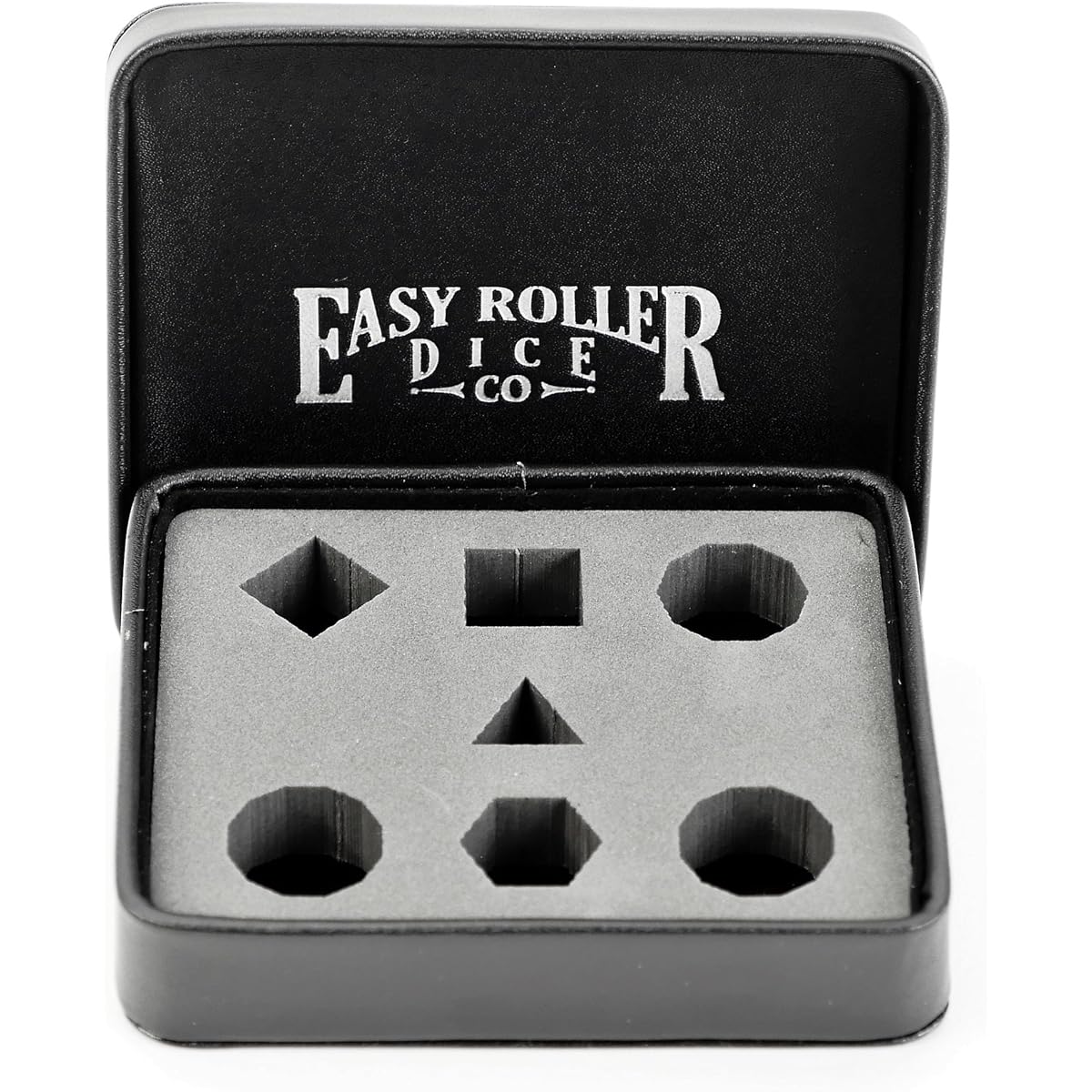 Dice Display and Storage Box - Display your Favorite 7 Piece Set or Store up to 21 Dice. High Quality Leatherette