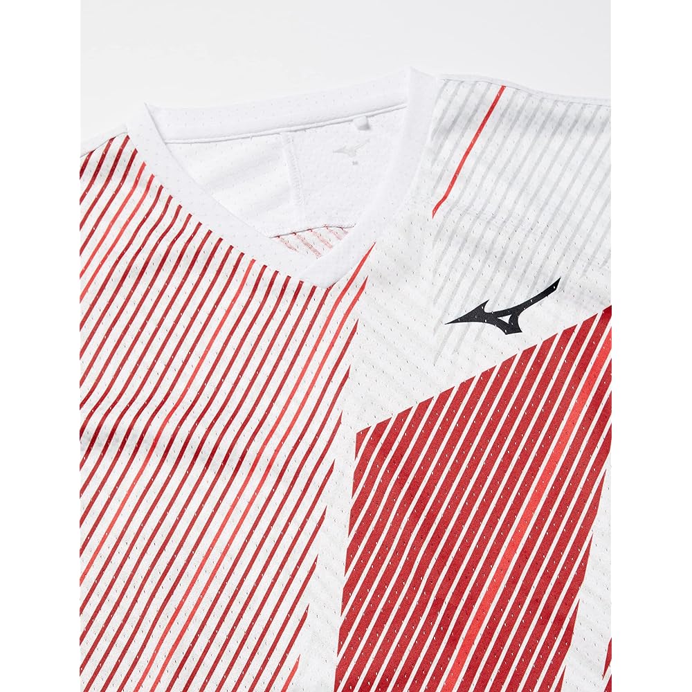 [Mizuno] Badminton Wear Dry Aeroflow Game Shirt Keep Light Highly Ventilated Dynamotion Fit 72MA2000