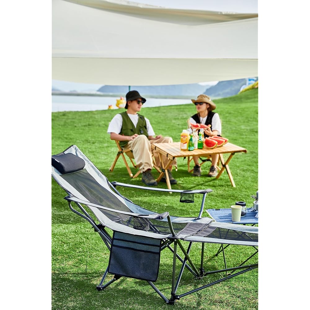 【limited! ]SOLO UP Outdoor Chair Compact Camping Chair Folding Chair with Storage Bag M-2377