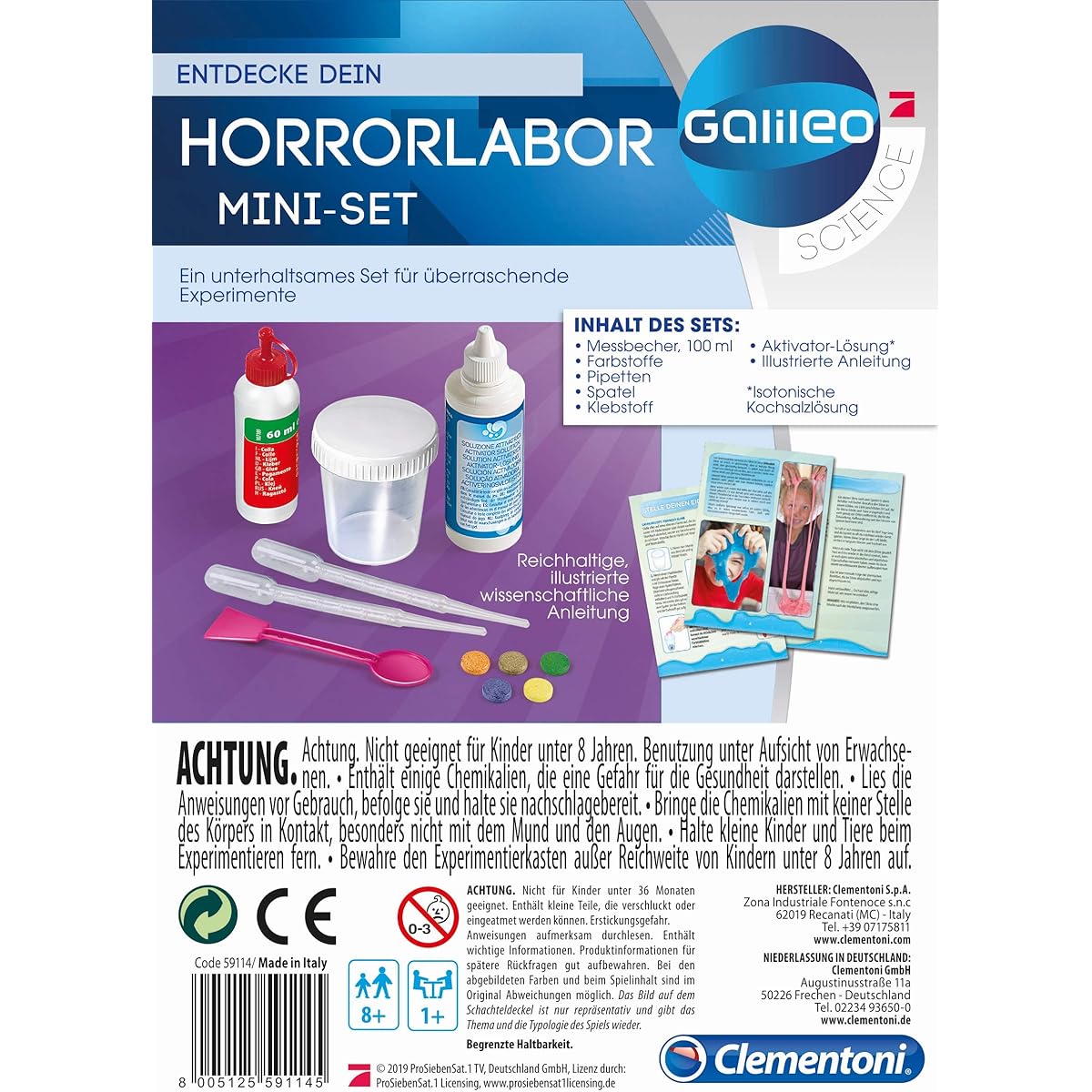 Horrorlabor Mini-Set (Experimenterkasten)