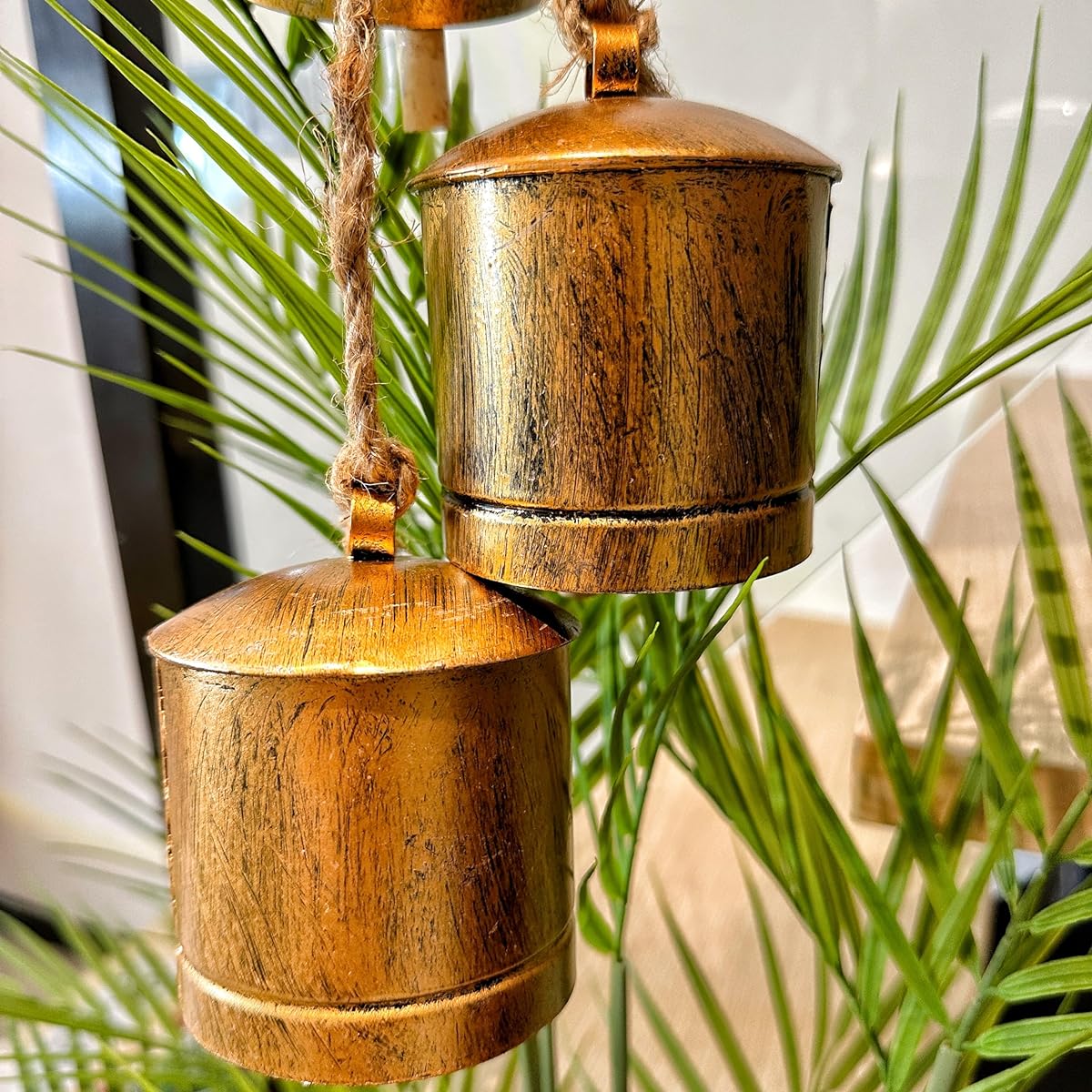Handmade Rustic Christmas Bell Christmas Bell Craft Bell Christmas Bell Garland Copper Bell for Christmas Tree Gift for Mom Gift for Grandma