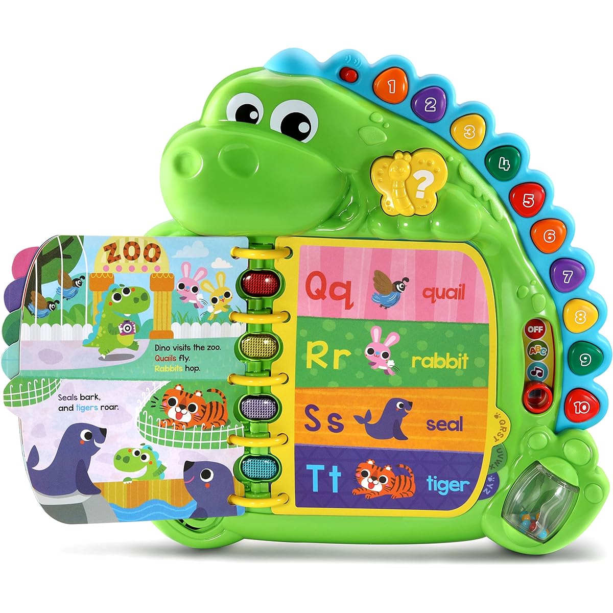 Leapfrog Dino's Picture Diary Learn ABC and 123 Dino Delightful Day Book