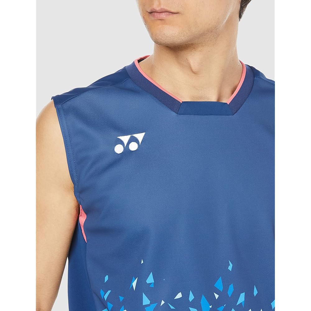 [YONEX] Men's Short Sleeve Shirt Game Shirt (Sleeveless)