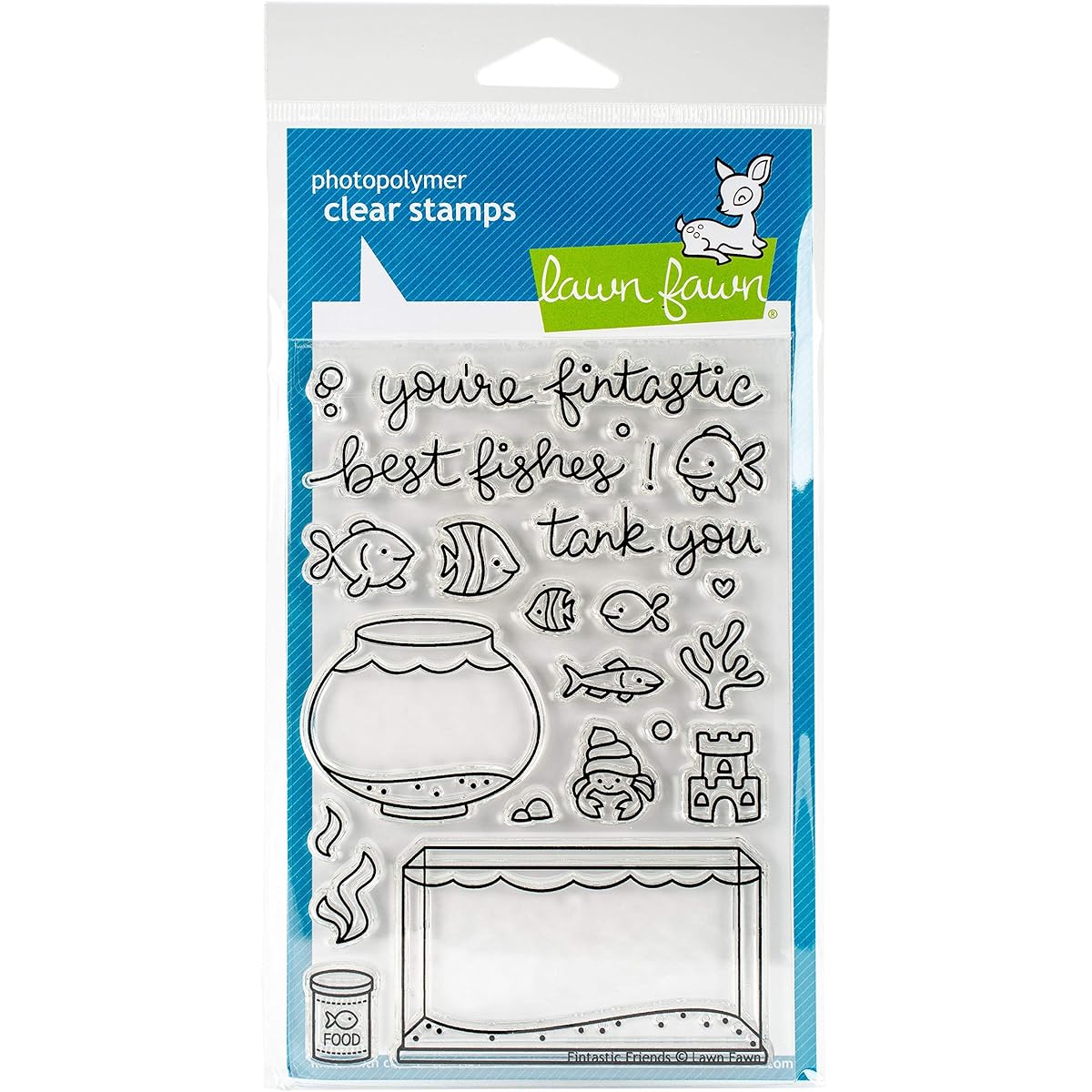 Lawn Fawn Clear Stamps - LF891 Fintastic Friends by Lawn Fawn