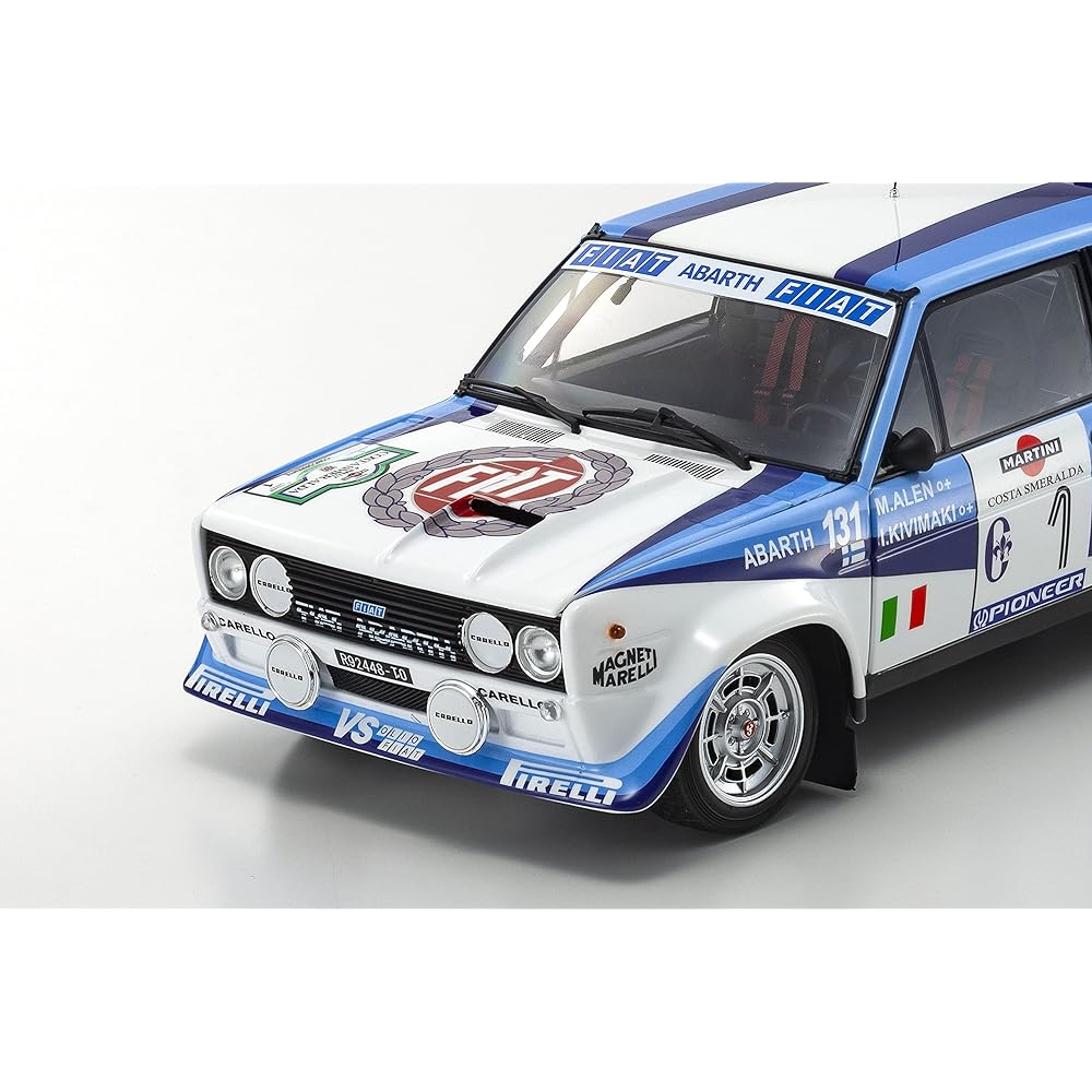 Kyosho Original 1/18 Fiat 131 Abarth Rally 1981 Costa Smeralda #1 Completed Product KS08376D