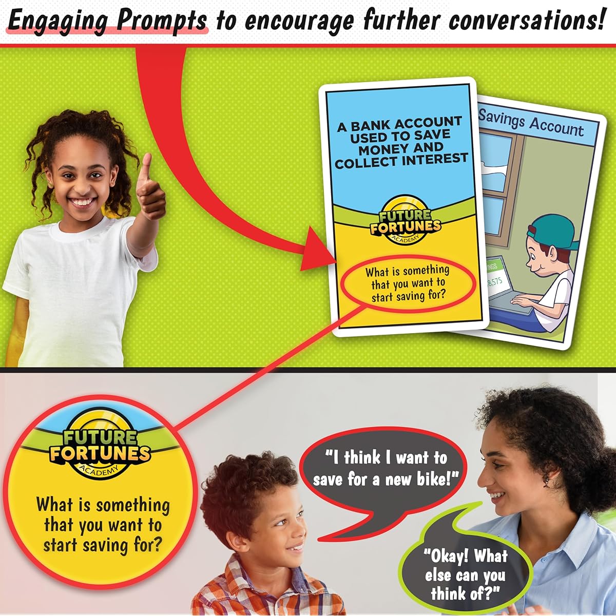 Future Fortunes Academy's Financial Literacy Flashcards - 52 Educational Game Cards - Money Learning Resources - Learn Cash Flow, Inventory, Savings, Budgeting and More - Perfect for Teaching Middle School Students