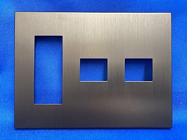 Panasonic Glacier Series Square Outlet Plate (for 3+1) Dark Brown [Made to Order] Set of 3 WTV6274A1-3