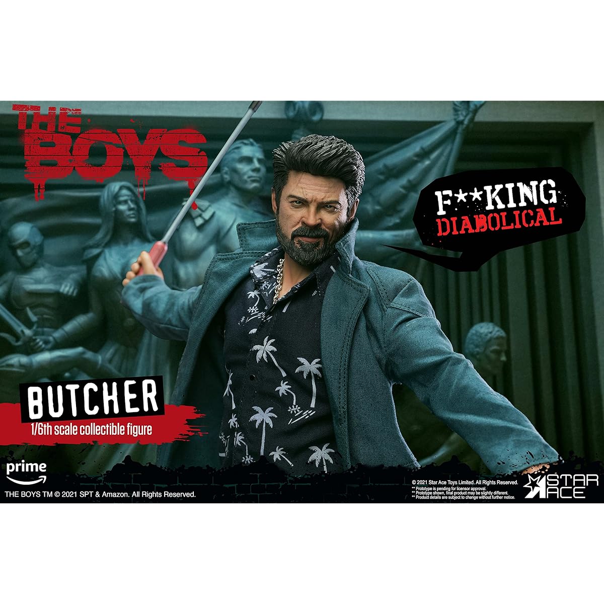 Star Ace Toys THE BOYS Billy Butcher 1/6 scale painted action figure
